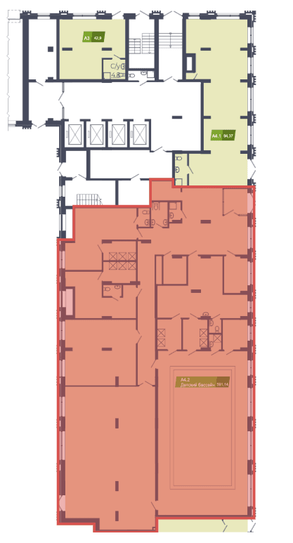ЖК Калининский квартал, дом 2, помещение 588.9 м² - 759