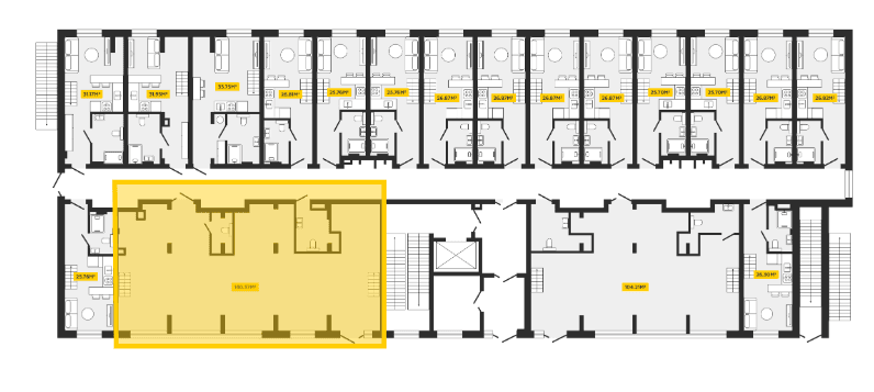 ЖК Мега апартс помещение 140.37 м² - 777