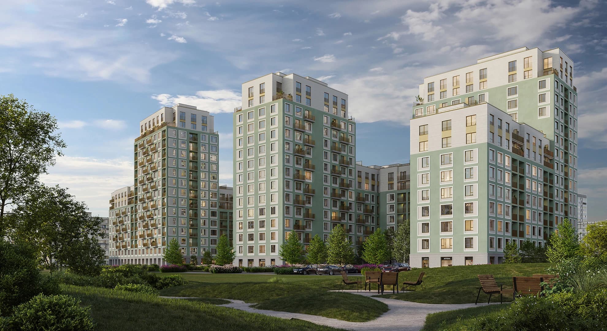ЖК Авиатор, дом 3, 74.6 м² - 893