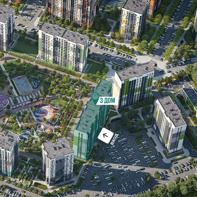 ЭКО-квартал на Кедровой дом №3 коммерческое помещение 37.0м² - 2625