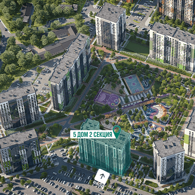 ЭКО-квартал на Кедровой дом №5 коммерческое помещение 46.34м² - 2635
