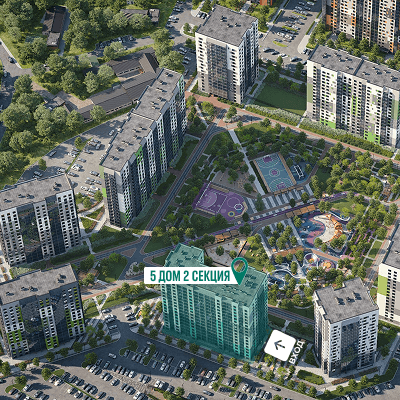 ЭКО-квартал на Кедровой дом №5 коммерческое помещение 52.25м² - 2653